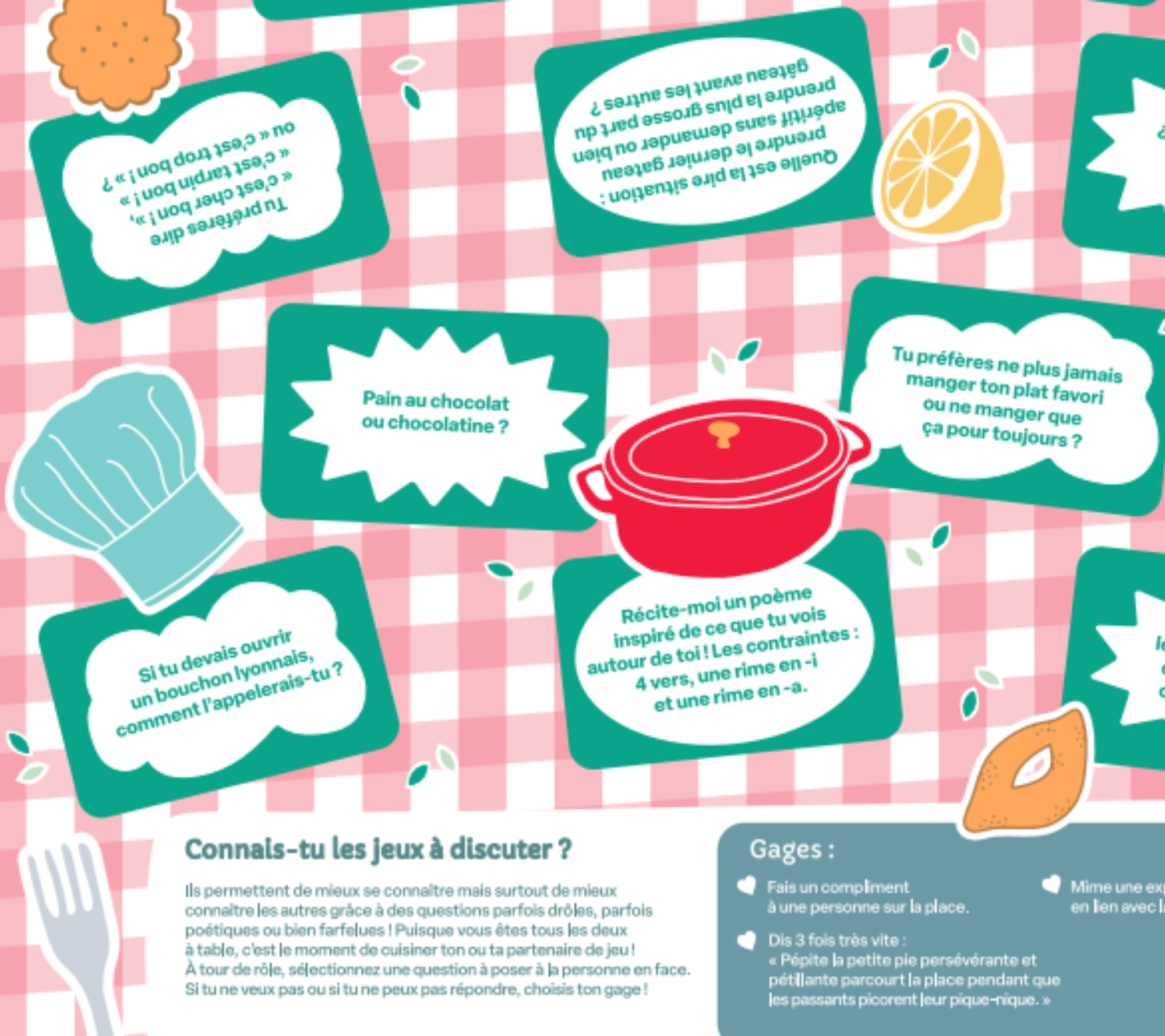 Extrait du jeux de discussion.